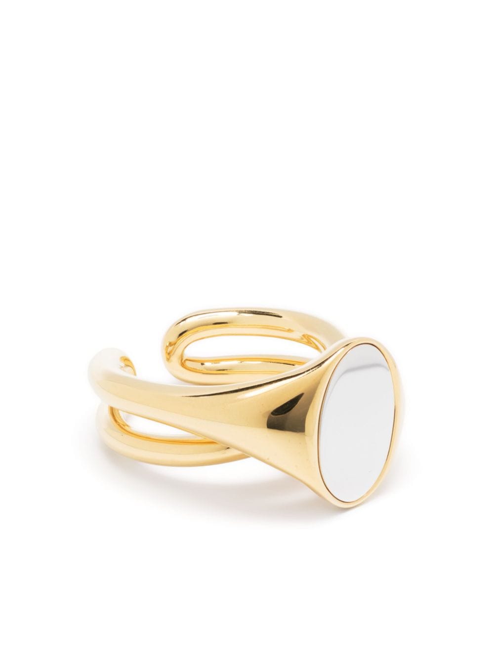 Charlotte Chesnais Initial Signet polished-finish ring - Gold von Charlotte Chesnais