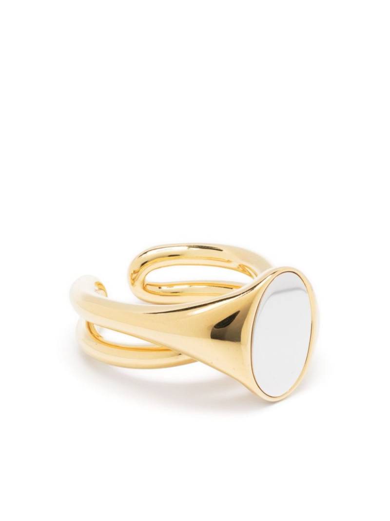 Charlotte Chesnais Initial Signet polished-finish ring - Gold von Charlotte Chesnais