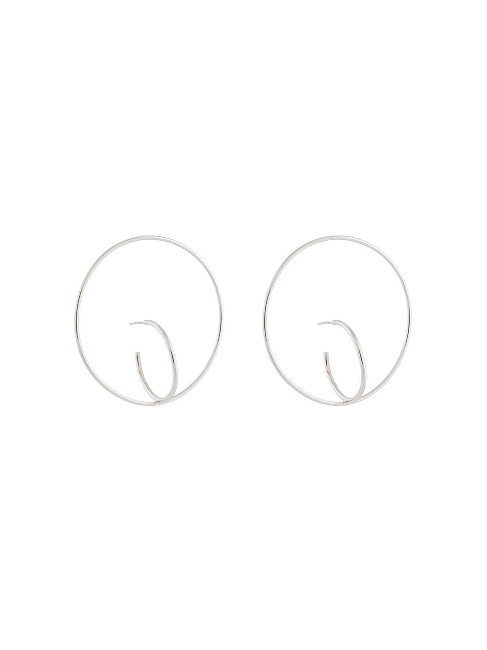 Charlotte Chesnais double hoop earrings - Silver von Charlotte Chesnais