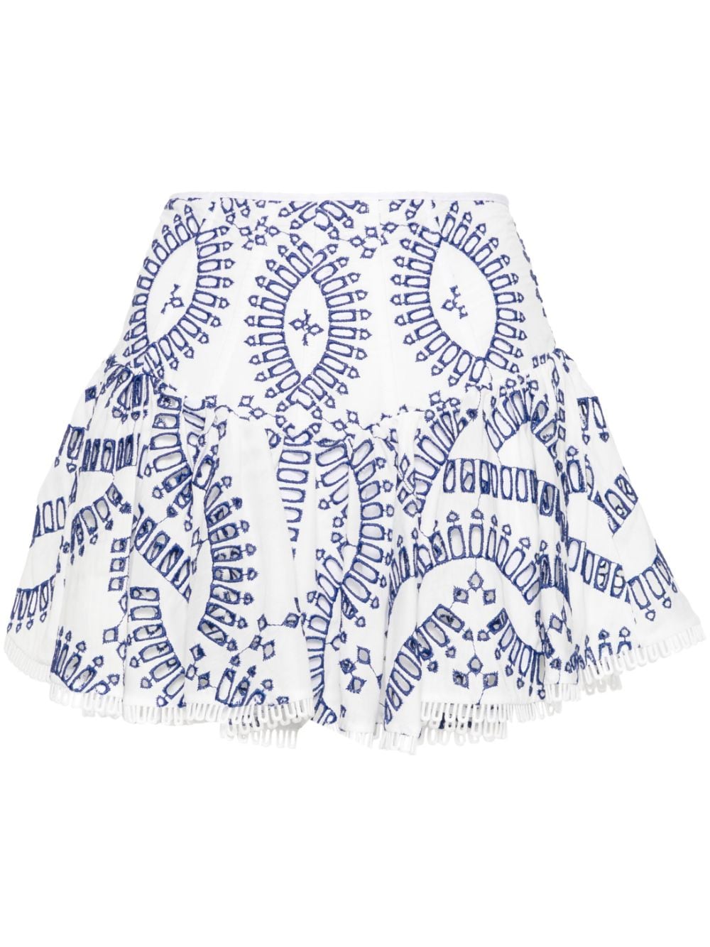 Charo Ruiz Ibiza Favik broderie-anglaise miniskirt - White von Charo Ruiz Ibiza