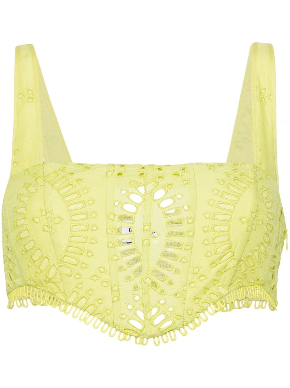 Charo Ruiz Ibiza Güik corset crop top - Green von Charo Ruiz Ibiza