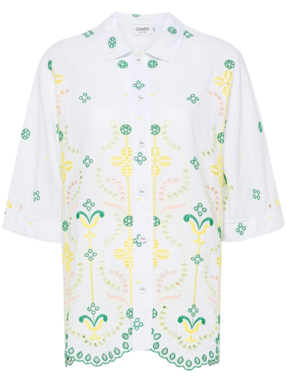 Charo Ruiz Ibiza Isma broderie-anglaise shirt - White von Charo Ruiz Ibiza