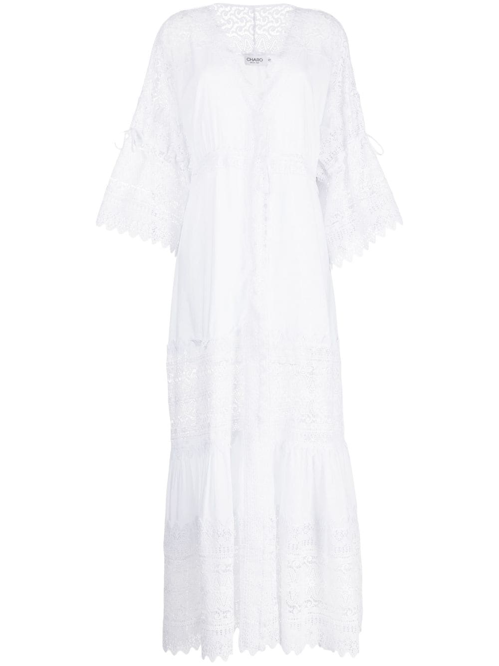 Charo Ruiz Ibiza Margherita lace-trim maxi dress - White von Charo Ruiz Ibiza