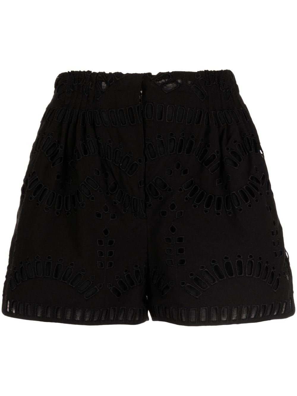 Charo Ruiz Ibiza Palok embroidered shorts - Black von Charo Ruiz Ibiza
