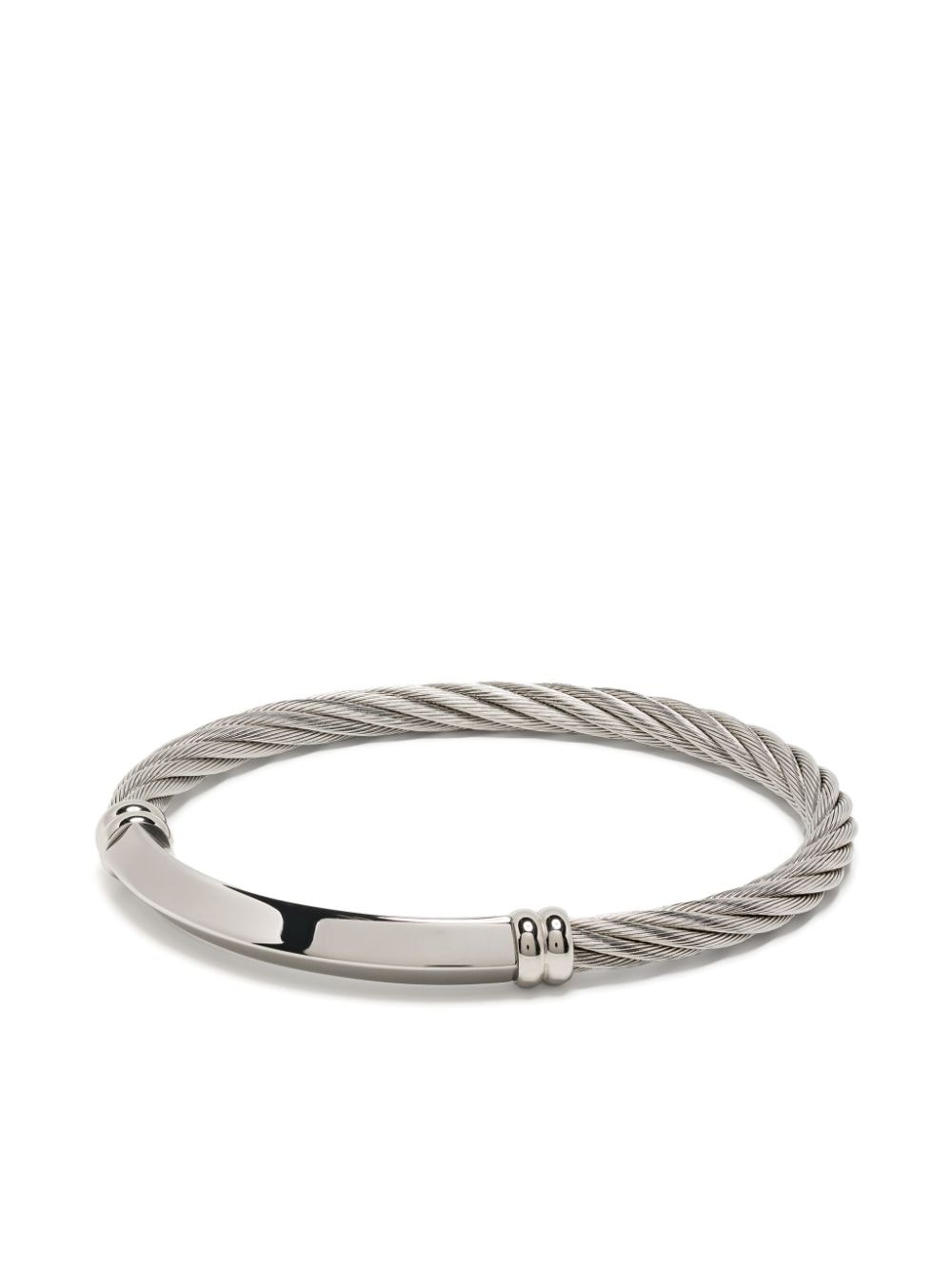 Charriol Better Half logo-engraved bracelet - Silver von Charriol