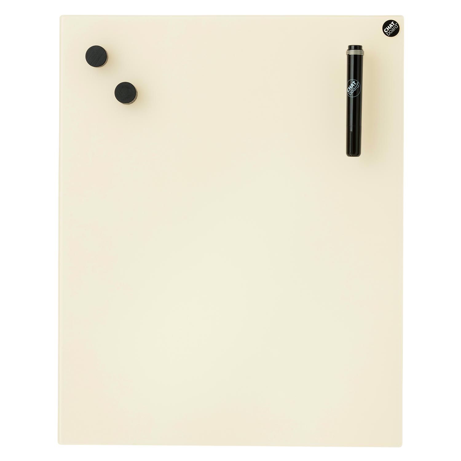 Classic Schreibtafel, Grösse 100 x 100 cm, Ausrichtung horizontal, Glas pure white 14 mtpw von Chat Board