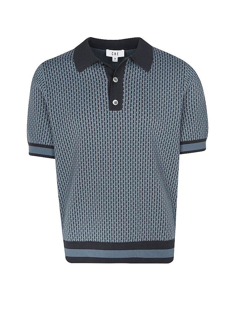 CHE Poloshirt COSMO GEO QUINN blau | S von Che