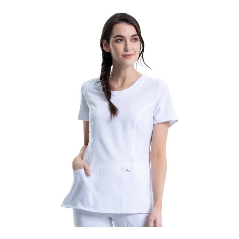 Cherokee Infinity Kasack Damen Grösse: XXL, Farbe: Weiss von Cherokee