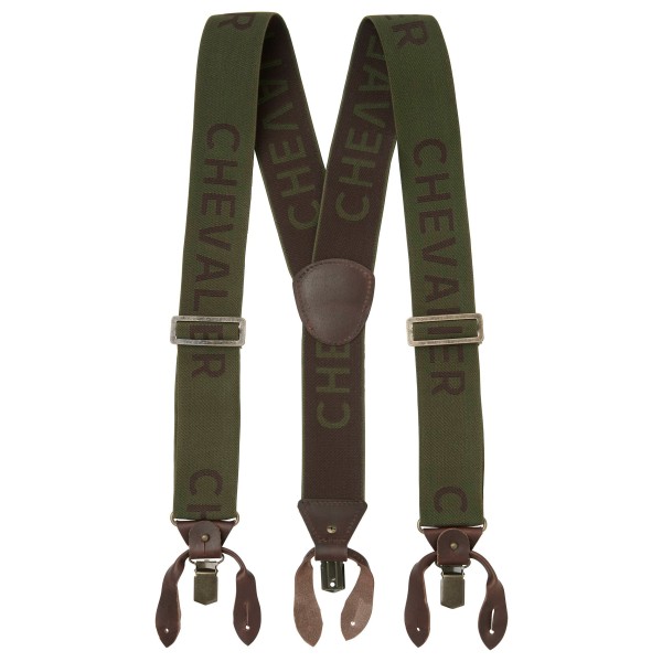 Chevalier - Chevalier Logo Suspenders - Hosenträger Gr One Size oliv von Chevalier