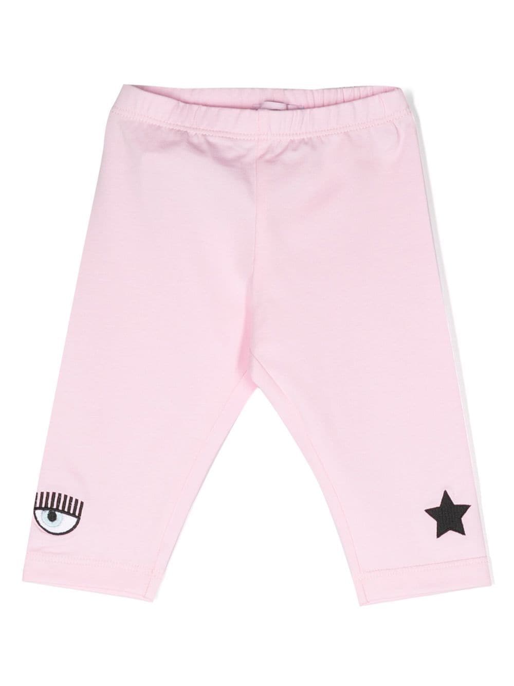 Chiara Ferragni Kids Eyelike cotton leggings - Pink von Chiara Ferragni Kids