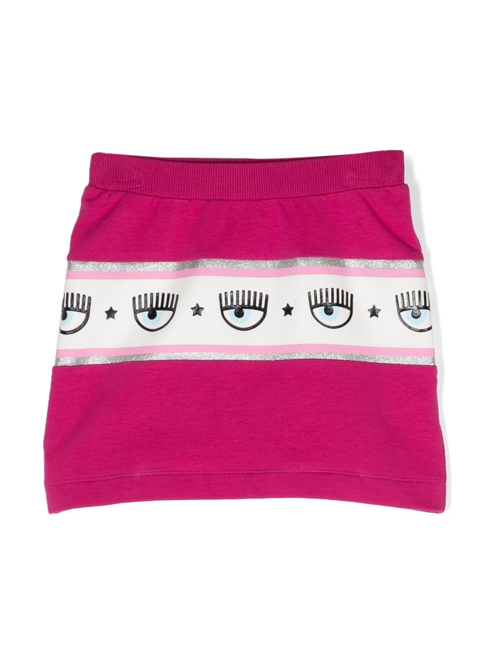 Chiara Ferragni Kids Eyelike logo-tape skirt - Pink von Chiara Ferragni Kids