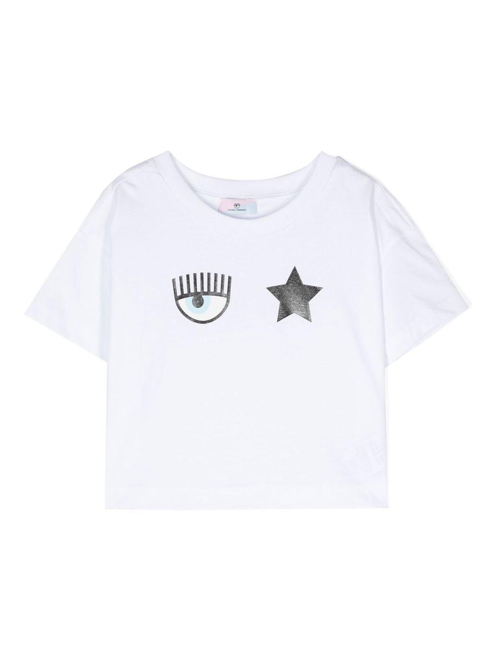 Chiara Ferragni Kids Eyelike-print cotton T-shirt - White von Chiara Ferragni Kids