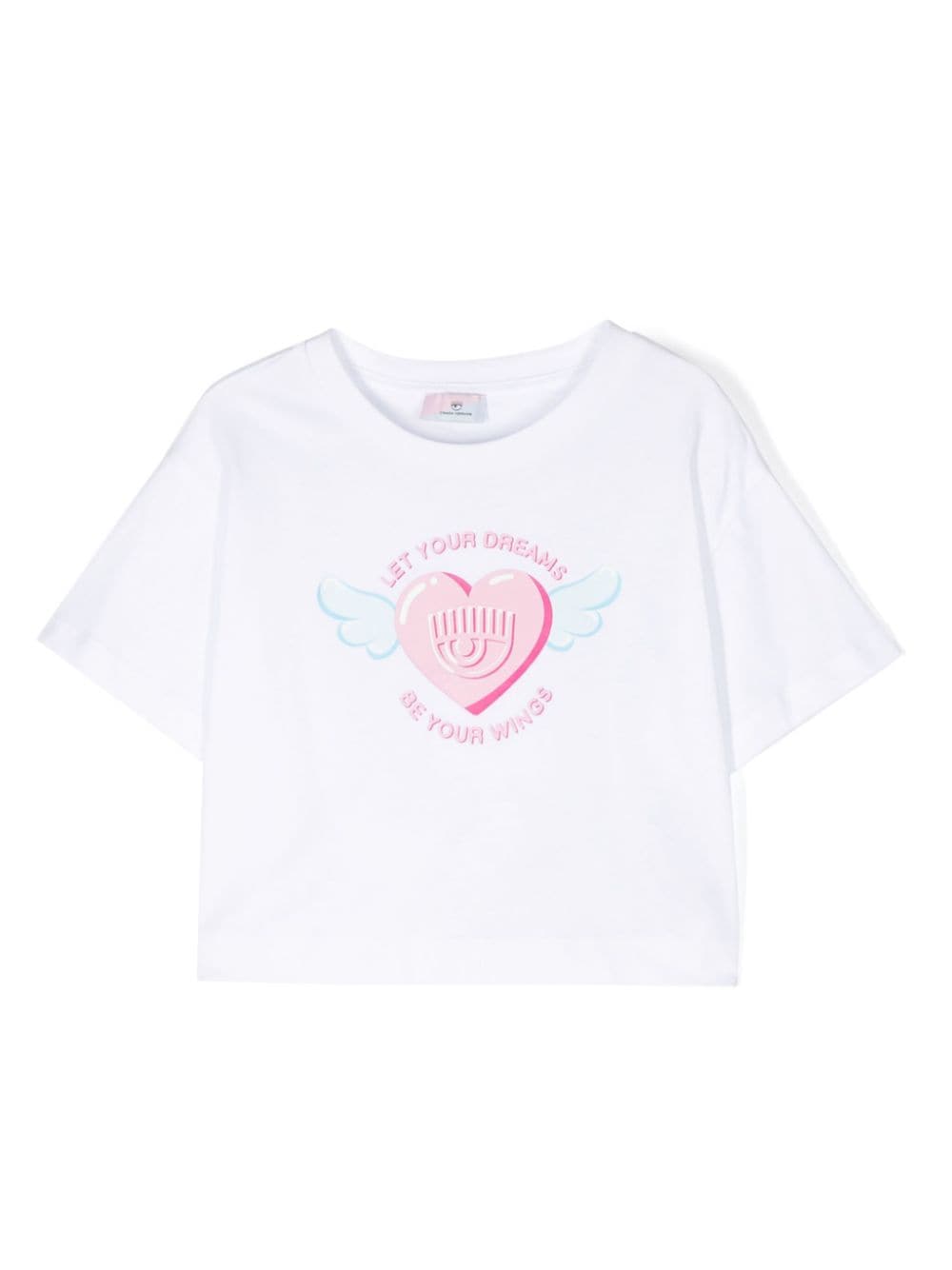 Chiara Ferragni Kids Eyelike-print cotton T-shirt - White von Chiara Ferragni Kids