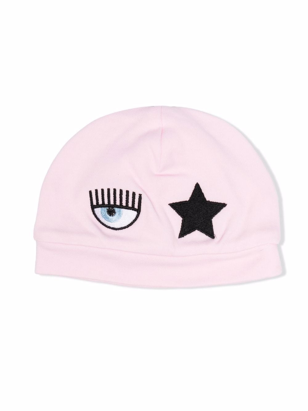 Chiara Ferragni Kids Eyestar embroidered cotton hat - Pink von Chiara Ferragni Kids