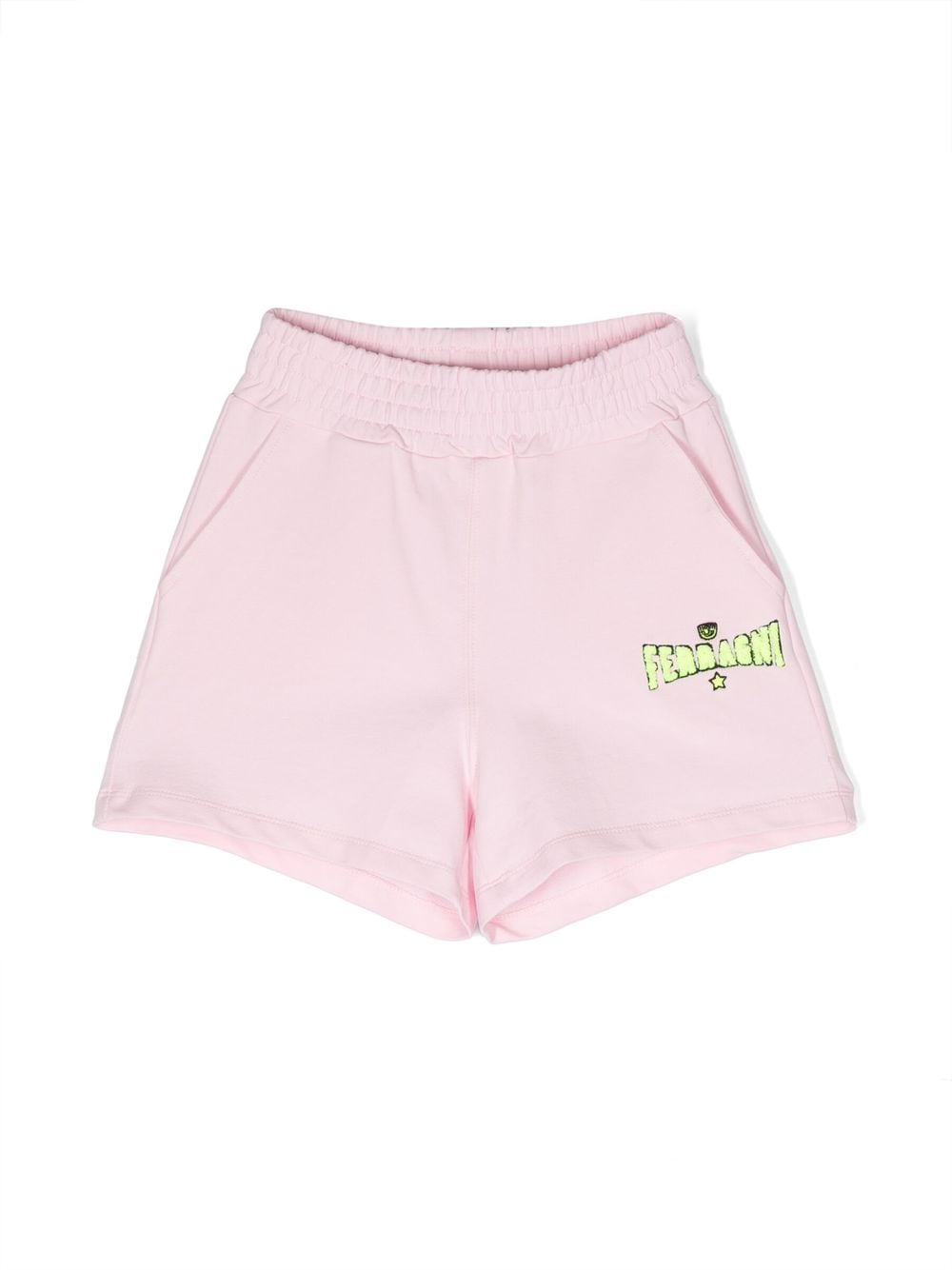 Chiara Ferragni Kids embossed-logo cotton shorts - Pink von Chiara Ferragni Kids