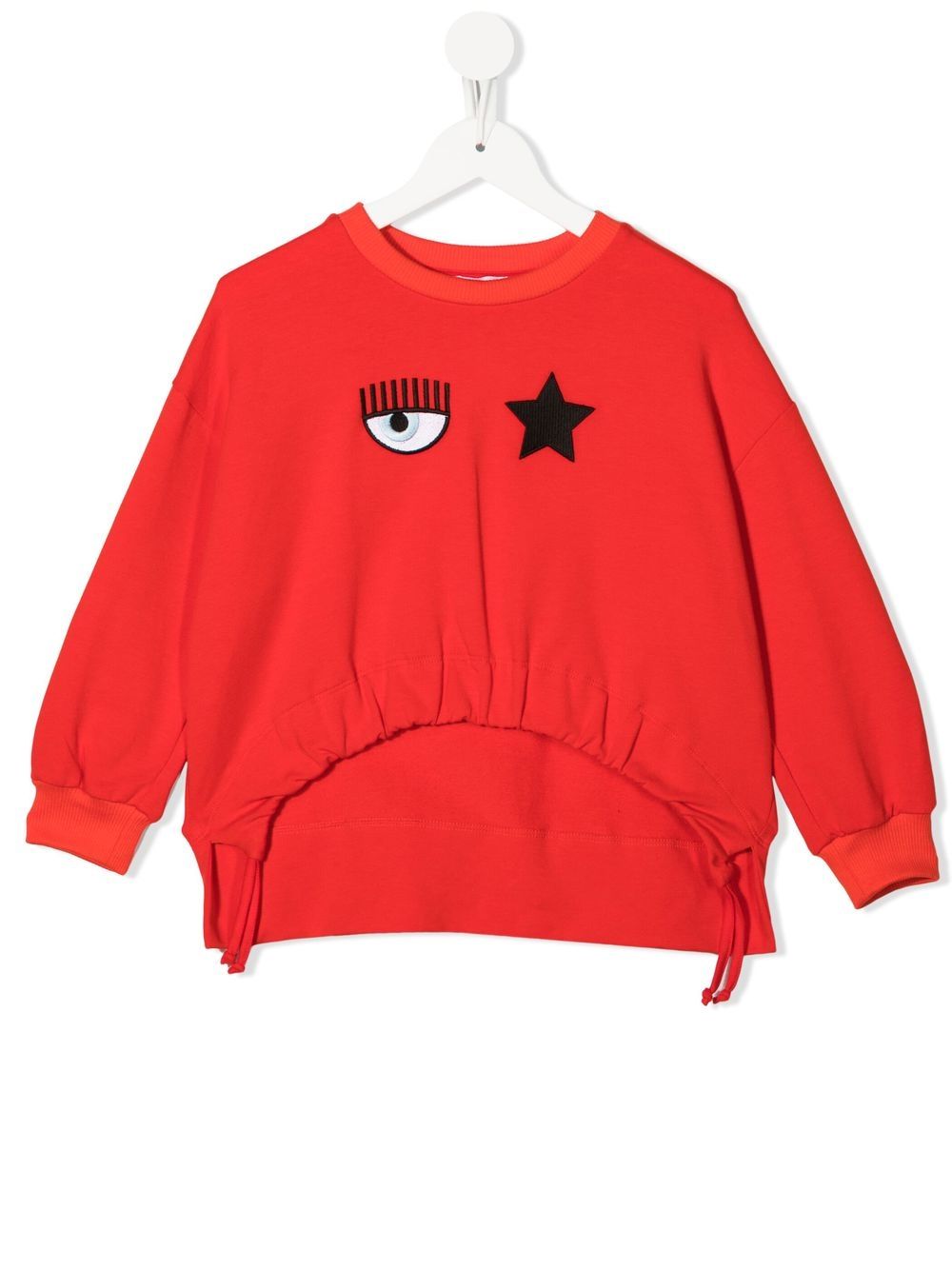 Chiara Ferragni Kids embroidered-logo drop-shoulder sweatshirt von Chiara Ferragni Kids