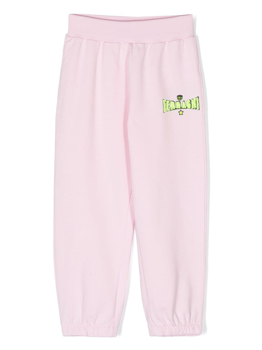 Chiara Ferragni Kids embroidered logo sweatpants - Pink von Chiara Ferragni Kids