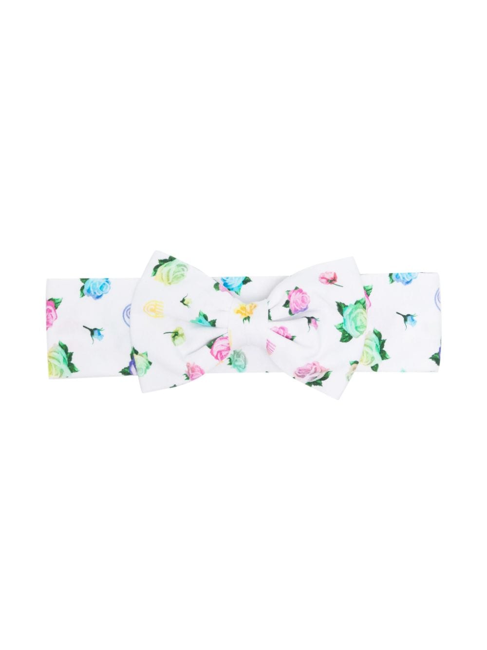 Chiara Ferragni Kids floral-print bow-detail headband - White von Chiara Ferragni Kids