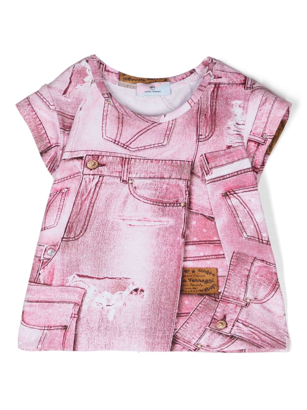 Chiara Ferragni Kids graphic-print cotton T-shirt - Pink von Chiara Ferragni Kids