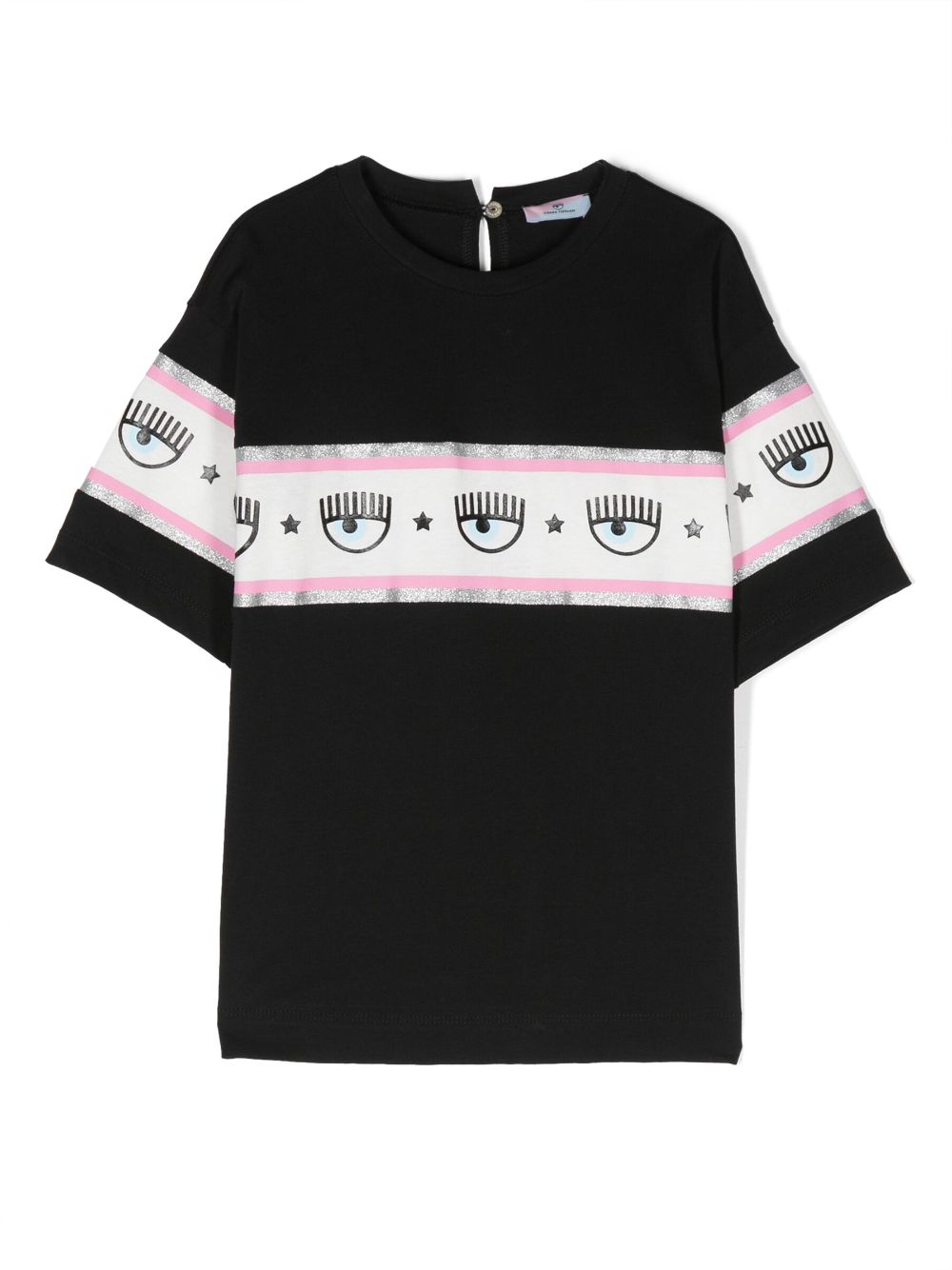 Chiara Ferragni Kids logo-print cotton T-shirt - Black von Chiara Ferragni Kids