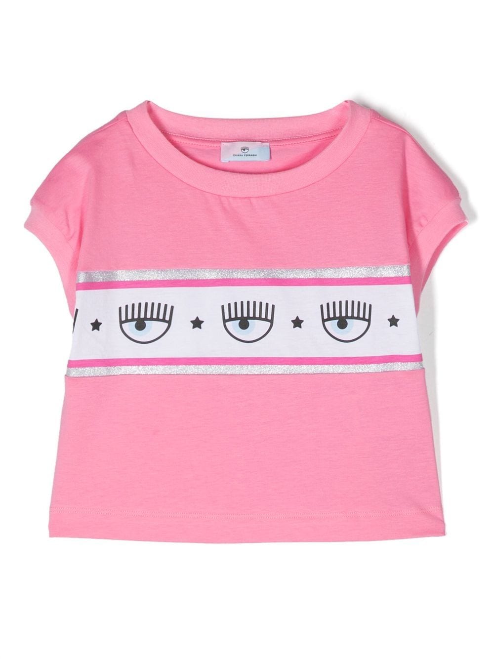 Chiara Ferragni Kids logo-print cotton T-shirt - Pink von Chiara Ferragni Kids