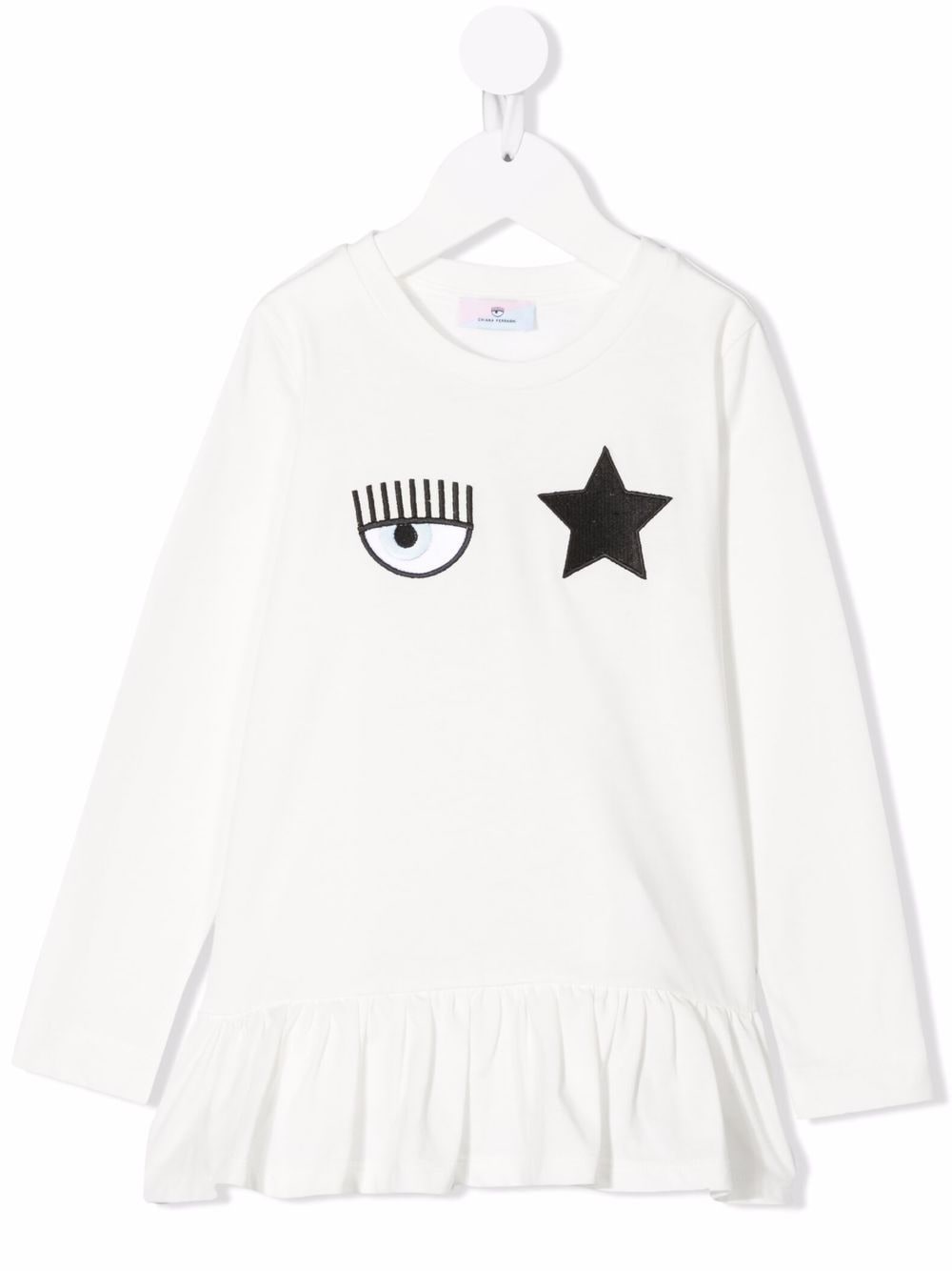 Chiara Ferragni Kids logo-print cotton T-shirt - White von Chiara Ferragni Kids