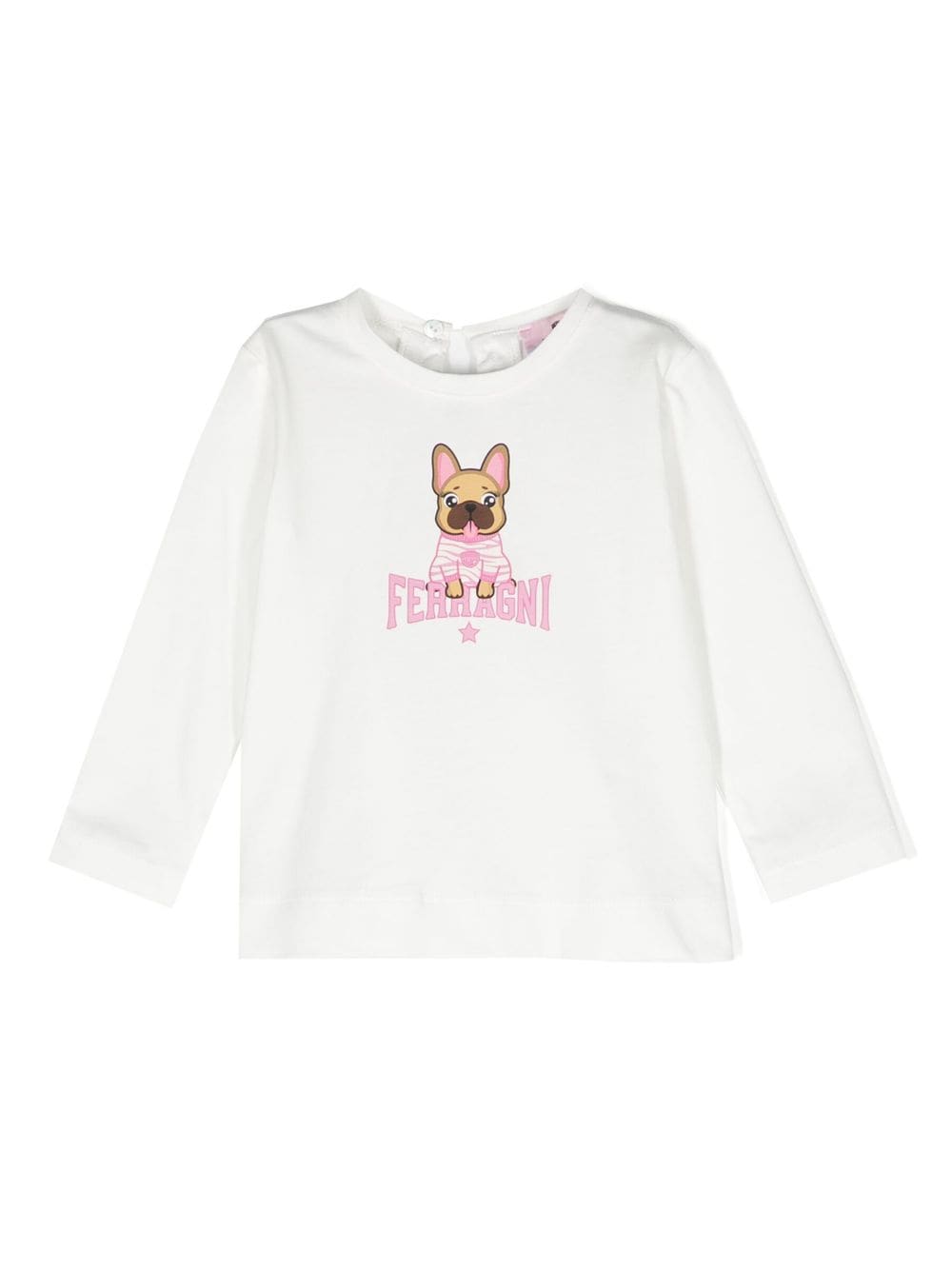 Chiara Ferragni Kids logo-print long-sleeve T-shirt - White von Chiara Ferragni Kids