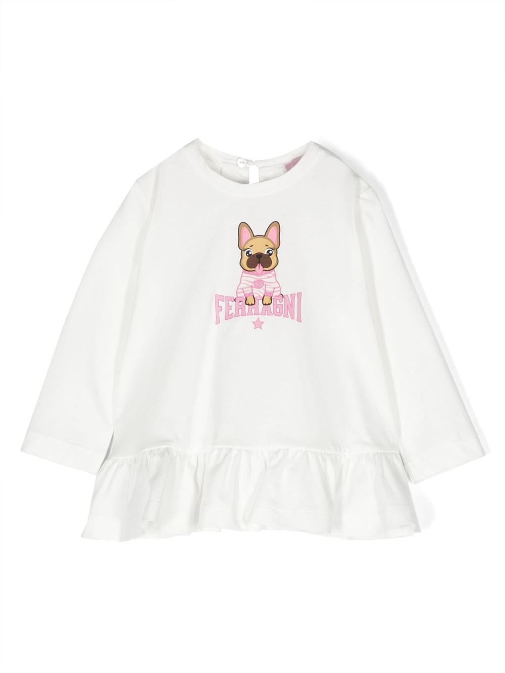 Chiara Ferragni Kids logo-print long-sleeve T-shirt - White von Chiara Ferragni Kids