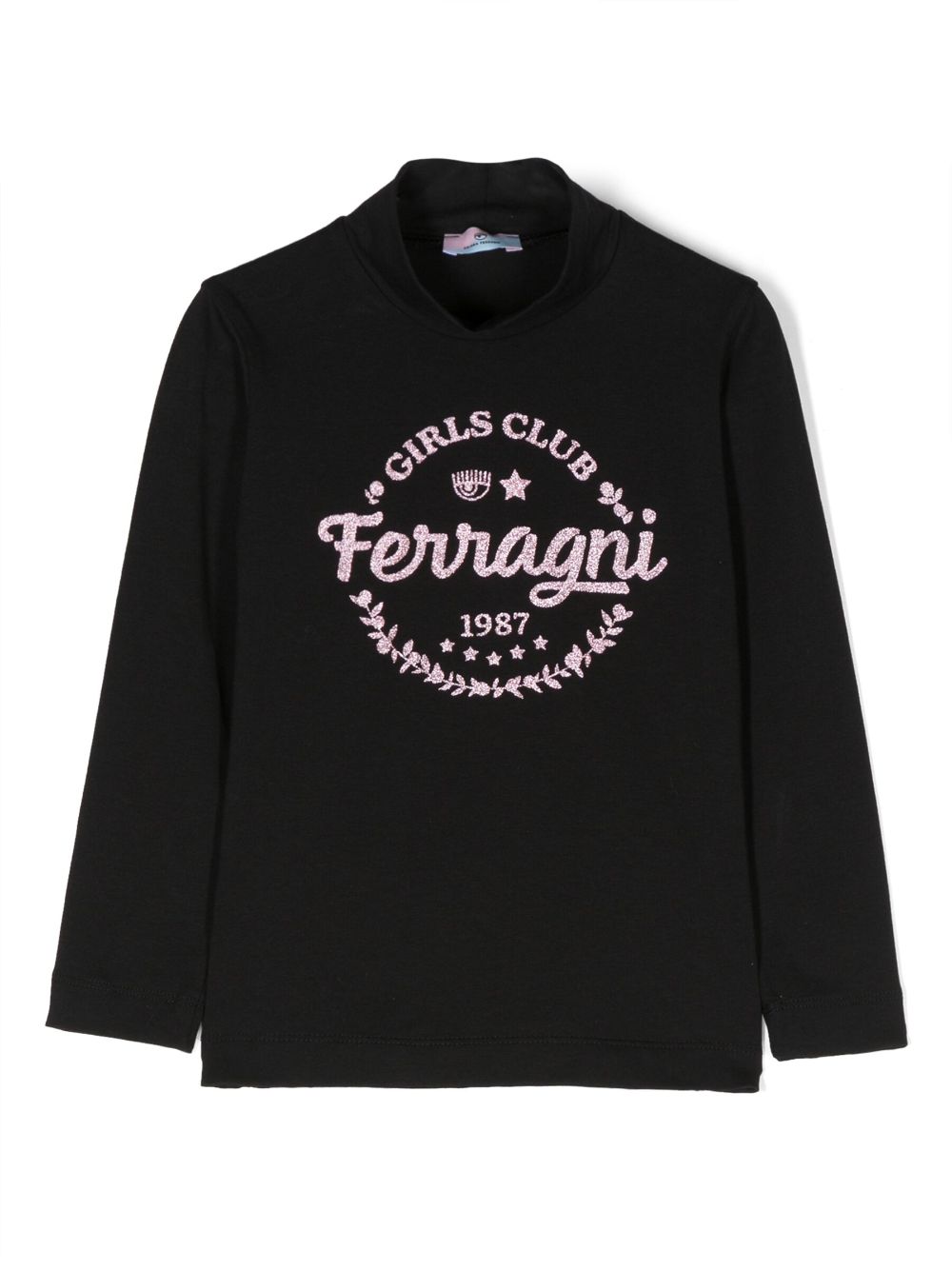 Chiara Ferragni Kids logo-print long-sleeve sweatshirt - Black von Chiara Ferragni Kids