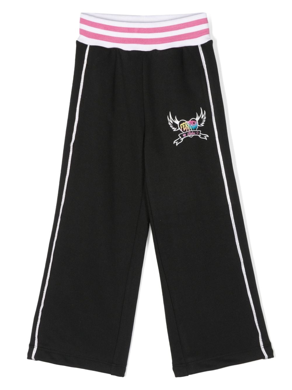 Chiara Ferragni Kids logo-print track pants - Black von Chiara Ferragni Kids