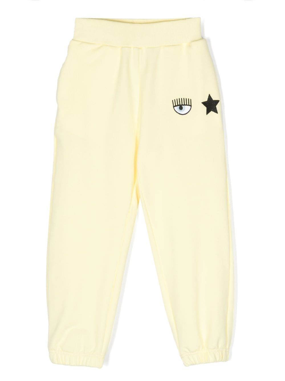 Chiara Ferragni Kids logo-print track pants - Yellow von Chiara Ferragni Kids