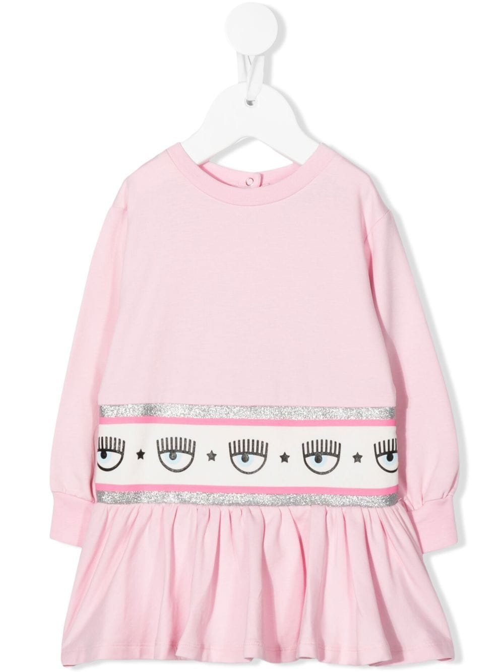 Chiara Ferragni Kids logo-tape jumper dress - Pink von Chiara Ferragni Kids