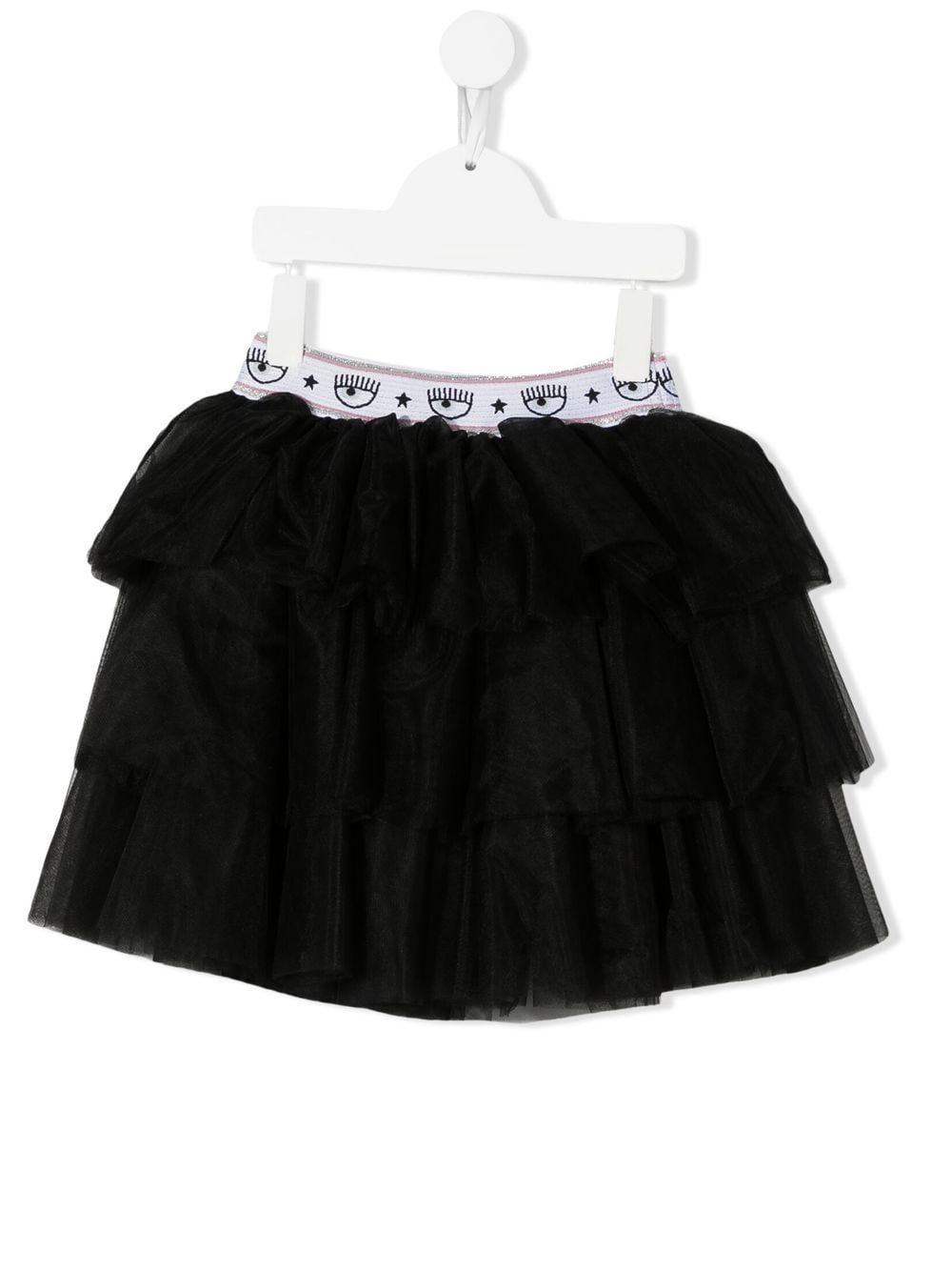 Chiara Ferragni Kids logo-waistband tutu skirt - Black von Chiara Ferragni Kids