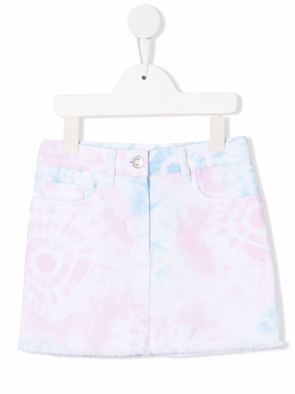 Chiara Ferragni Kids tie-dyed denim skirt - White von Chiara Ferragni Kids