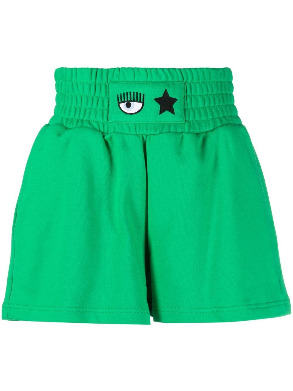 Chiara Ferragni Eye-Like motif shorts - Green von Chiara Ferragni