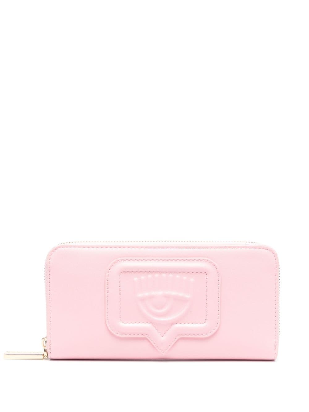 Chiara Ferragni Eyelike-motif logo-appliqué wallet - Pink von Chiara Ferragni