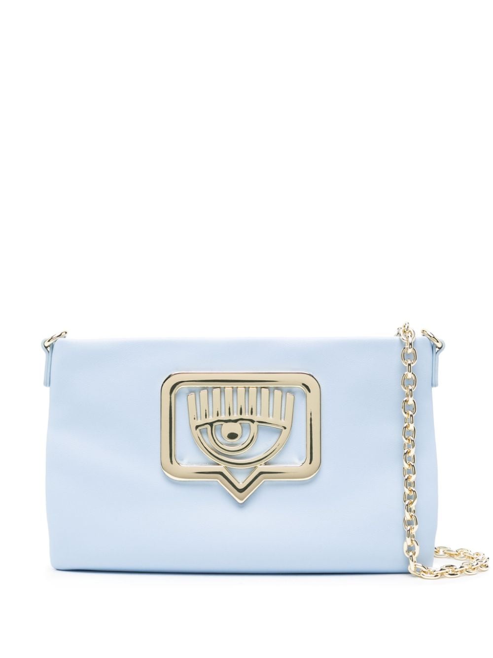 Chiara Ferragni Eyelike-plaque crossbody bag - Blue von Chiara Ferragni