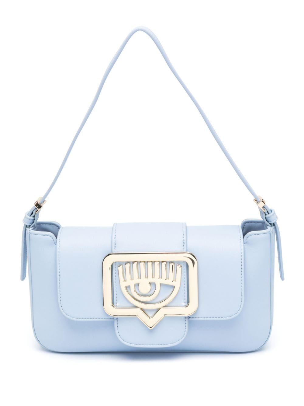 Chiara Ferragni Eyelike-plaque shoulder bag - Blue von Chiara Ferragni