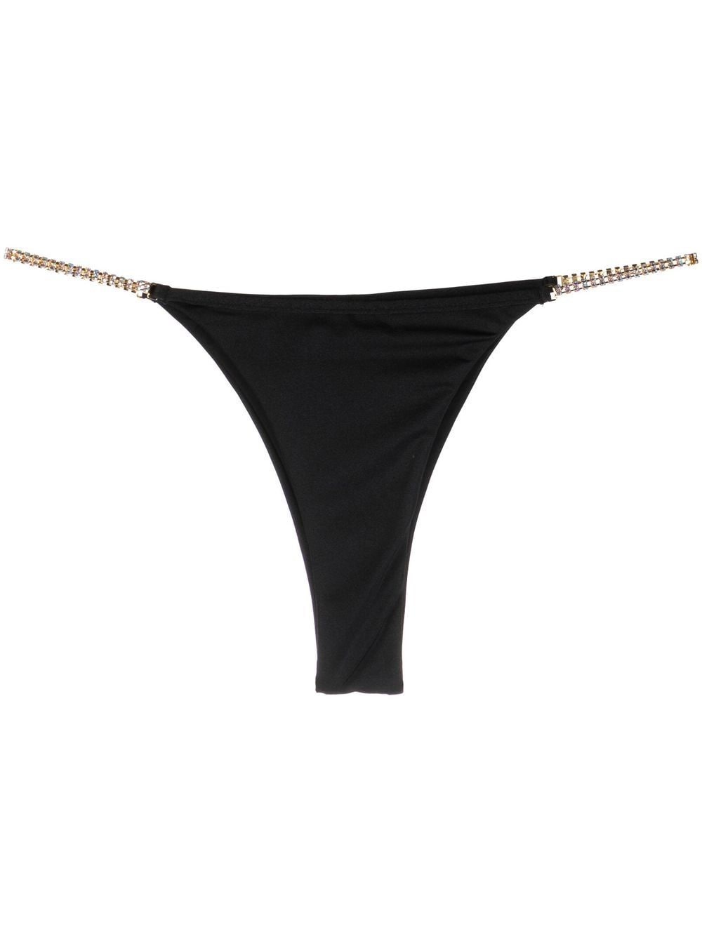 Chiara Ferragni crystal-embellished bikini bottoms - Black von Chiara Ferragni