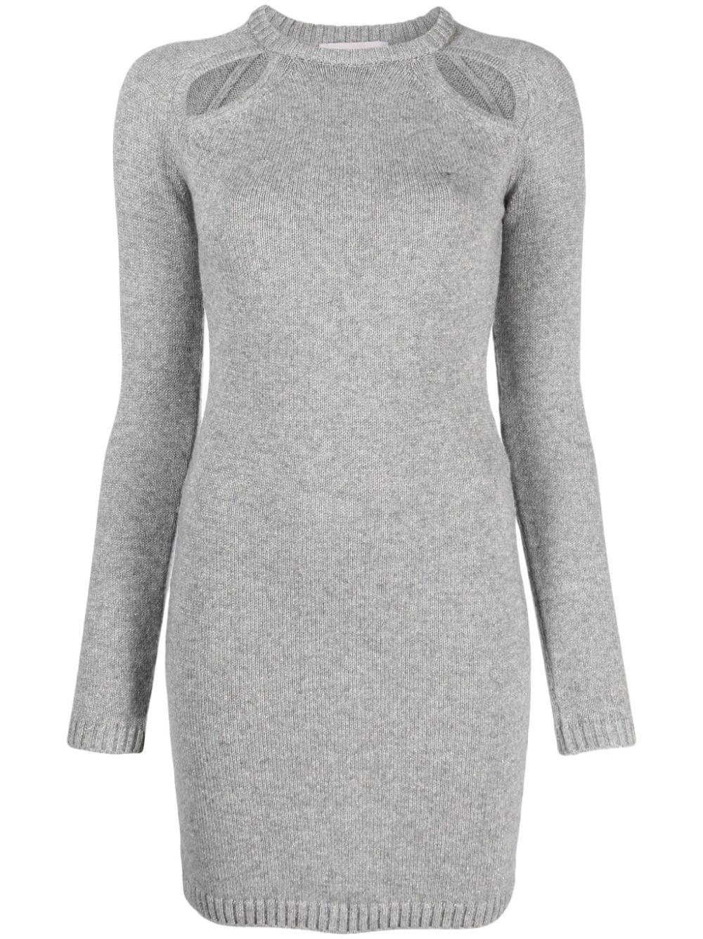 Chiara Ferragni cut-out knitted minidress - Grey von Chiara Ferragni