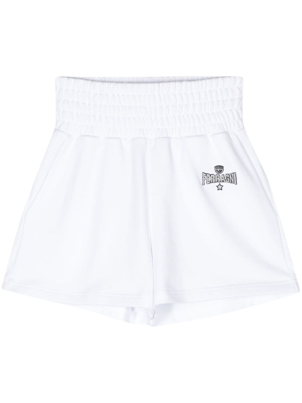 Chiara Ferragni embroidered-logo shorts - White von Chiara Ferragni