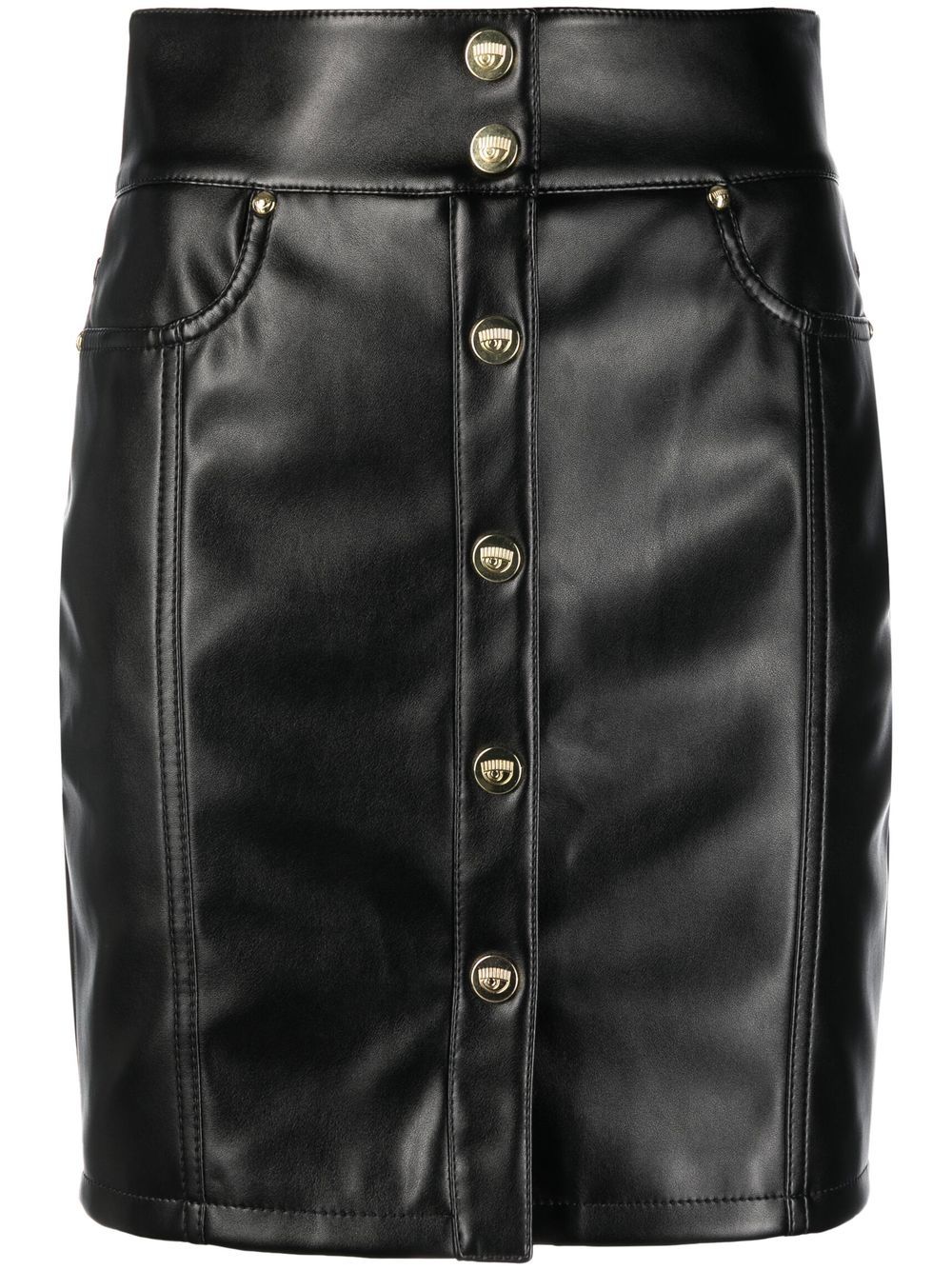 Chiara Ferragni faux-leather mini skirt - Black von Chiara Ferragni