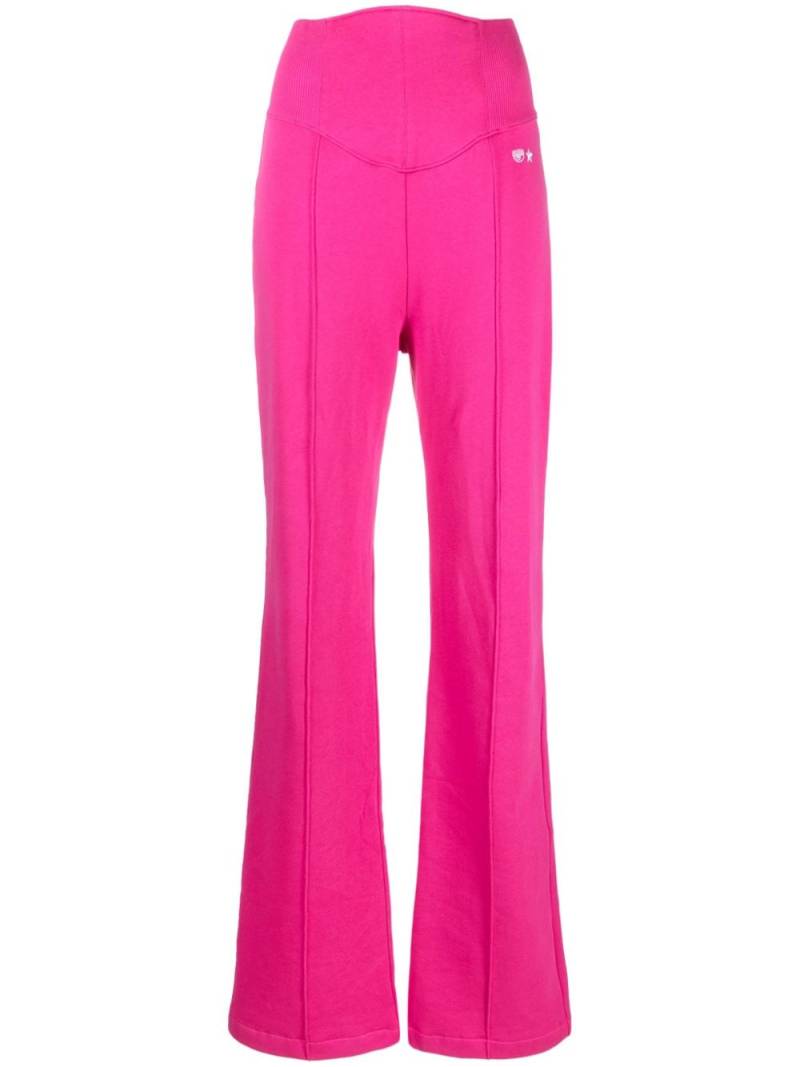 Chiara Ferragni high-waisted flared trousers - Pink von Chiara Ferragni