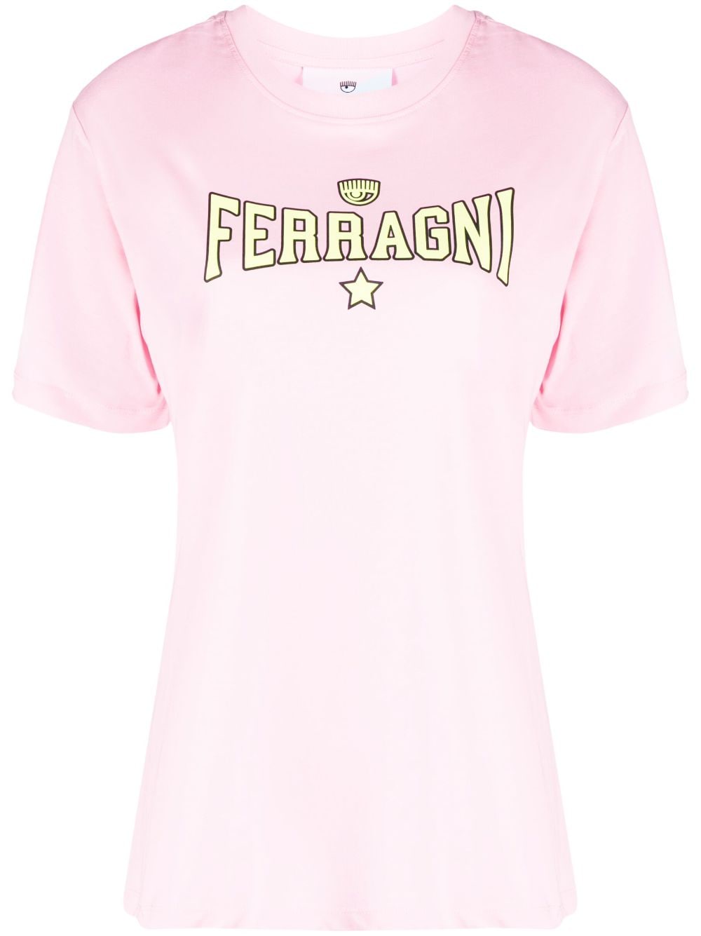 Chiara Ferragni logo-lettering cotton T-shirt - Pink von Chiara Ferragni