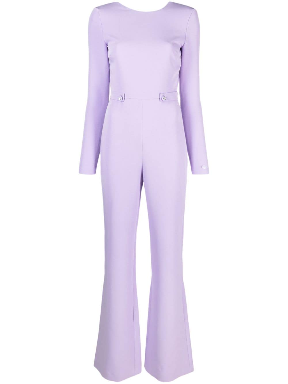 Chiara Ferragni open-back flared jumpsuit - Purple von Chiara Ferragni