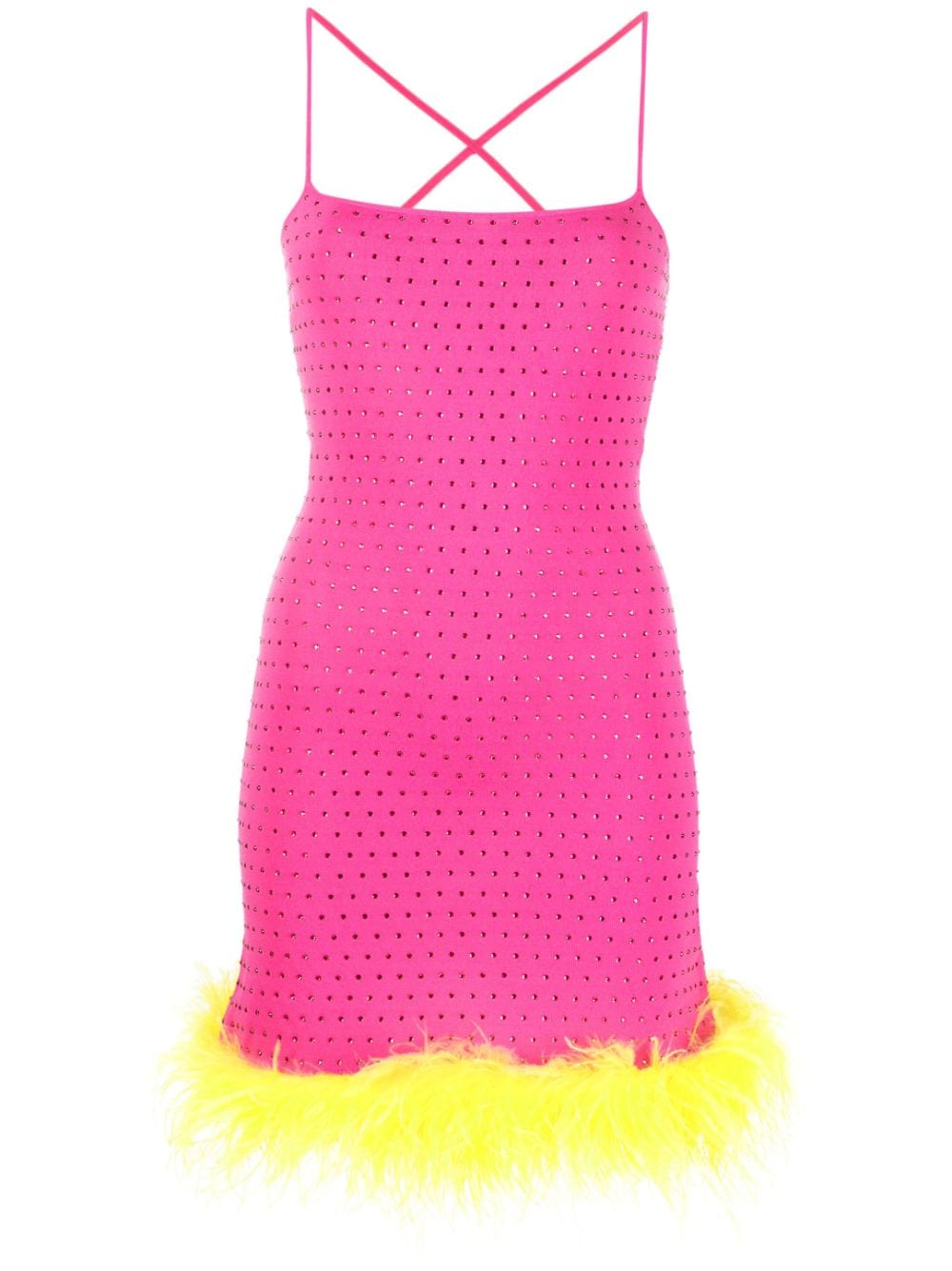Chiara Ferragni ostrich-feather dress - Pink von Chiara Ferragni