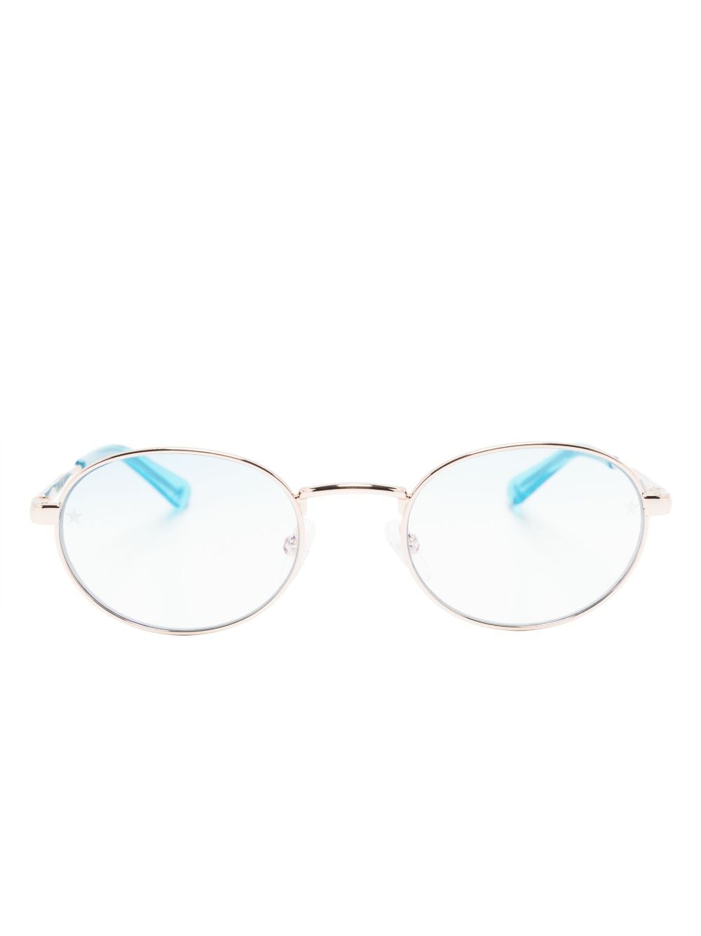 Chiara Ferragni round-frame metal glasses - Gold von Chiara Ferragni