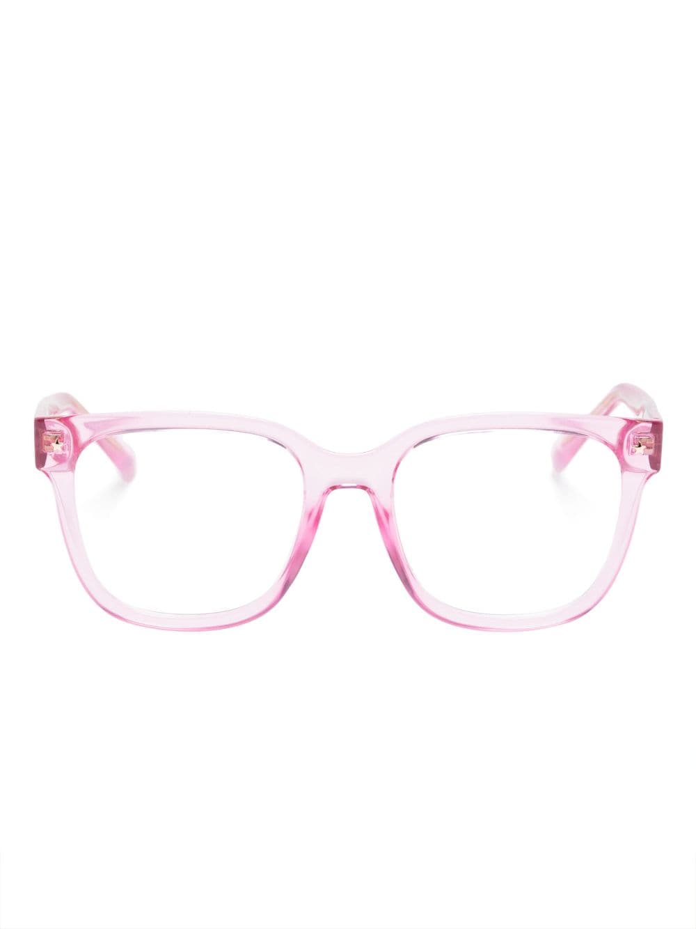Chiara Ferragni transparent square-frame glasses - Pink von Chiara Ferragni