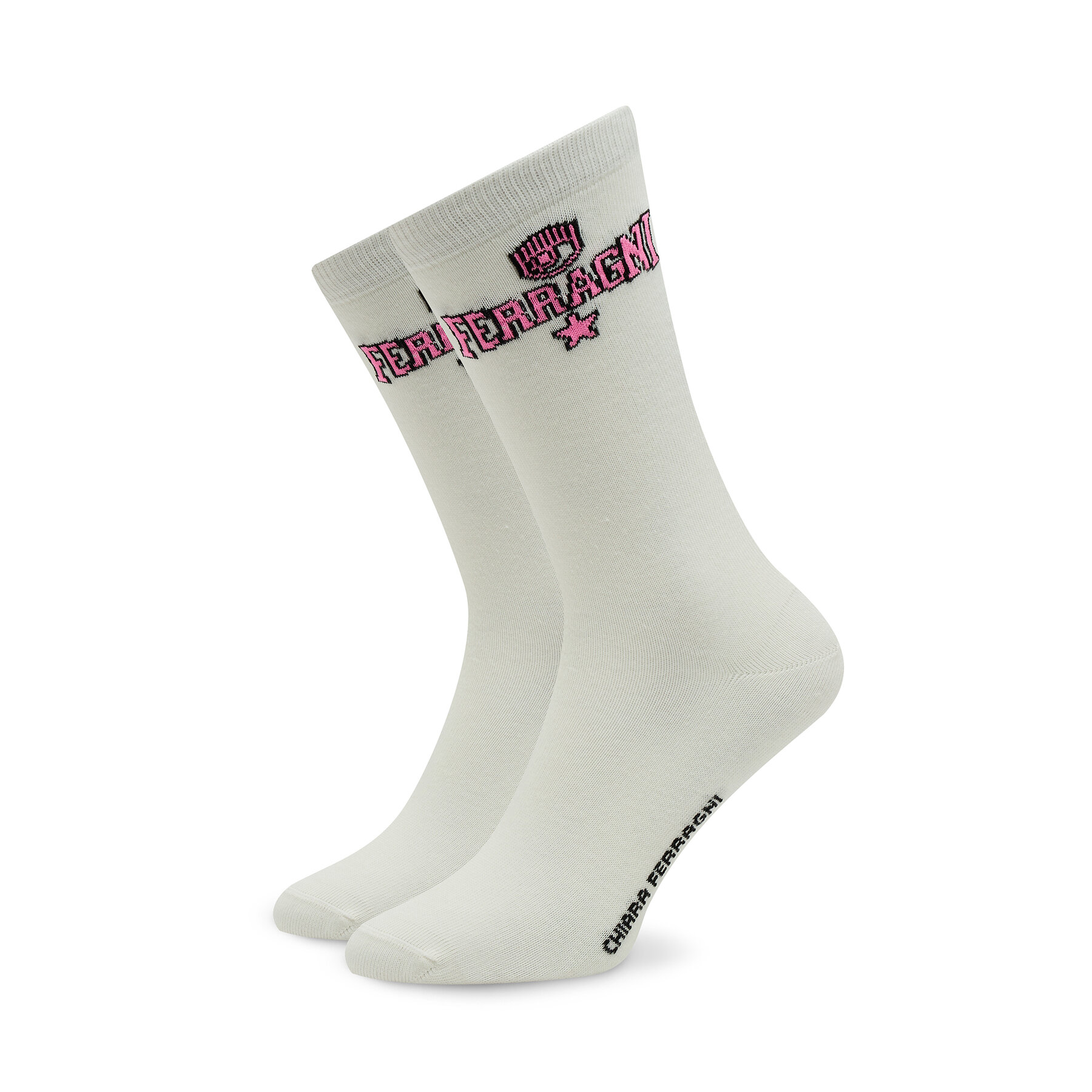 Hohe Damensocken Chiara Ferragni 74SB0J04 Bianco Gardenia von Chiara Ferragni