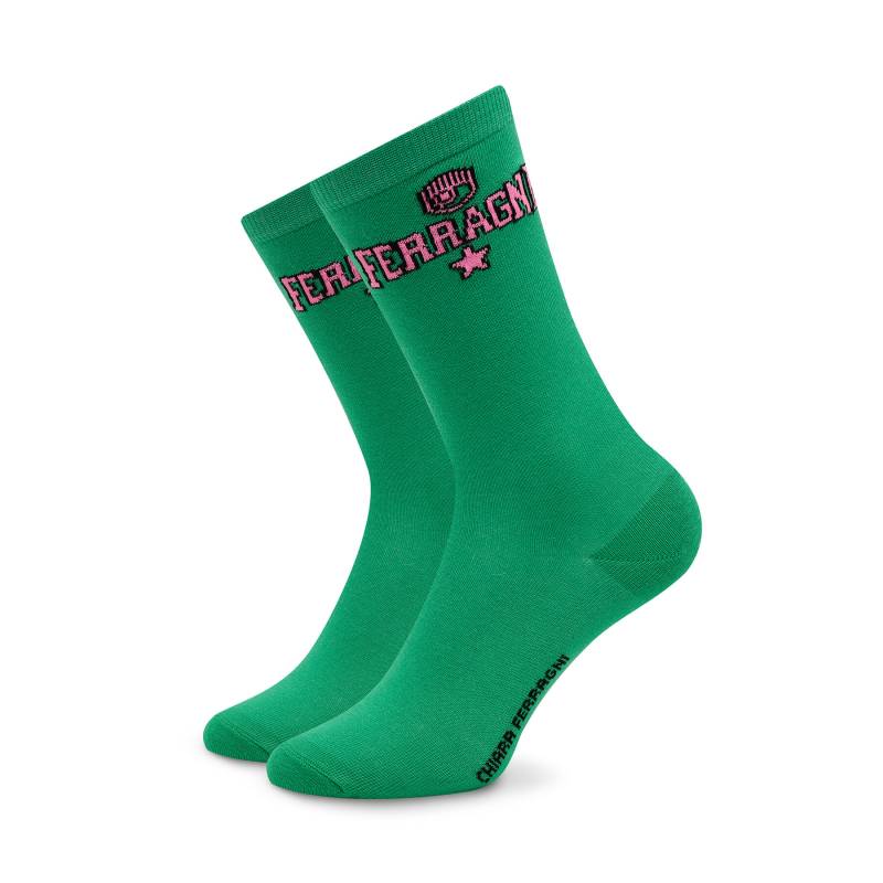 Hohe Damensocken Chiara Ferragni 74SB0J04 Bright Green von Chiara Ferragni